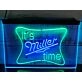 Miller It's Miller Time Dual LED Neon Sign for Beer Lovers and Bars