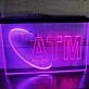 OPEN ATM Dual LED Neon Sign for Businesses and Convenience Spaces