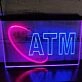 OPEN ATM Dual LED Neon Sign for Businesses and Convenience Spaces