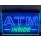 ATM Inside Dual LED Neon Sign for Businesses and Convenience Spaces