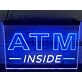 ATM Inside Dual LED Neon Sign for Businesses and Convenience Spaces