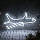 Airplane Neon Sign for Travel and Adventure Themes