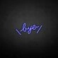 'Bye' neon sign