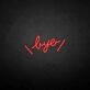 'Bye' neon sign
