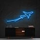 Airplane Take Off Neon Sign for Travel and Adventure Themes