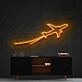 Airplane Take Off Neon Sign for Travel and Adventure Themes