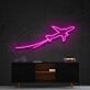 Airplane Take Off Neon Sign for Travel and Adventure Themes