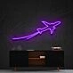 Airplane Take Off Neon Sign for Travel and Adventure Themes