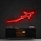 Airplane Take Off Neon Sign for Travel and Adventure Themes