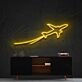 Airplane Take Off Neon Sign for Travel and Adventure Themes