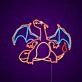 Charizard Neon Sign for Anime Fans
