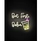 But First Boba Neon Sign for Tea Lovers