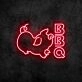 BBQ Neon Sign for Barbecue and Social Spaces