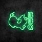 BBQ Neon Sign for Barbecue and Social Spaces