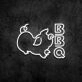 BBQ Neon Sign for Barbecue and Social Spaces