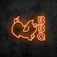 BBQ Neon Sign for Barbecue and Social Spaces