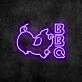 BBQ Neon Sign for Barbecue and Social Spaces