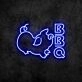 BBQ Neon Sign for Barbecue and Social Spaces