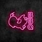 BBQ Neon Sign for Barbecue and Social Spaces
