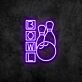 Bowling Neon Sign for Gaming and Social Spaces