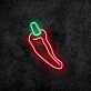 Chili Neon Sign for Food Lovers and Spicy Themes