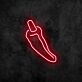 Chili Neon Sign for Food Lovers and Spicy Themes