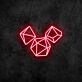 Gaming Dice Neon Sign for Gaming and Fun Spaces