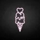 'Ice Cream' neon sign