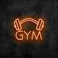 Gym Neon Sign for Fitness and Wellness Spaces