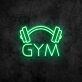 Gym Neon Sign for Fitness and Wellness Spaces
