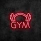 Gym Neon Sign for Fitness and Wellness Spaces
