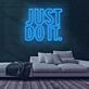 Just Do It Neon Sign for Motivational and Fitness Spaces