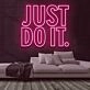 Just Do It Neon Sign for Motivational and Fitness Spaces