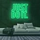 Just Do It Neon Sign for Motivational and Fitness Spaces