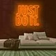 Just Do It Neon Sign for Motivational and Fitness Spaces