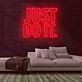Just Do It Neon Sign for Motivational and Fitness Spaces