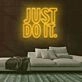 Just Do It Neon Sign for Motivational and Fitness Spaces