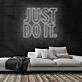 Just Do It Neon Sign for Motivational and Fitness Spaces