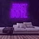 Just Do It Neon Sign for Motivational and Fitness Spaces