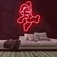 Mario Jump Neon Sign for Video Game Fans