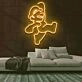 Mario Jump Neon Sign for Video Game Fans