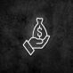 Money Bag Neon Sign for Wealth and Prosperity Themes