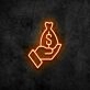 Money Bag Neon Sign for Wealth and Prosperity Themes