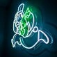 Money Man Neon Sign for Wealth and Prosperity Themes