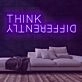 Think Differently Neon Sign for Inspirational and Creative Spaces