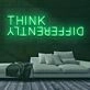 Think Differently Neon Sign for Inspirational and Creative Spaces