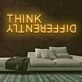 Think Differently Neon Sign for Inspirational and Creative Spaces