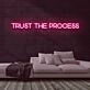 Trust the Process Neon Sign for Motivational and Inspirational Spaces