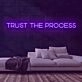 Trust the Process Neon Sign for Motivational and Inspirational Spaces