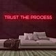 Trust the Process Neon Sign for Motivational and Inspirational Spaces